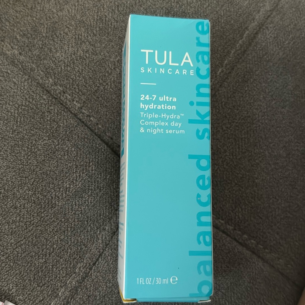 New tula skincare 24/7 hydration triple hydra complex day & night facial serum